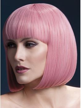 Peluca Elise rosa pastel