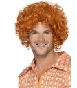 Peluca afro pelirrojo para hombre