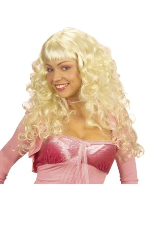 Peluca angelical rubia platino