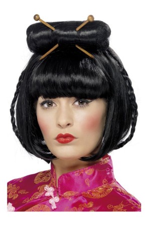 Peluca dama oriental