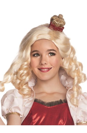 Peluca de Apple White Ever After High Royal para niña