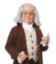 Peluca de Benjamin Franklin para niño