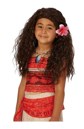 Peluca de Vaiana para niña