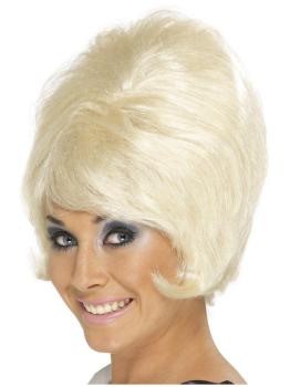 Peluca de colmena de los 60 rubia