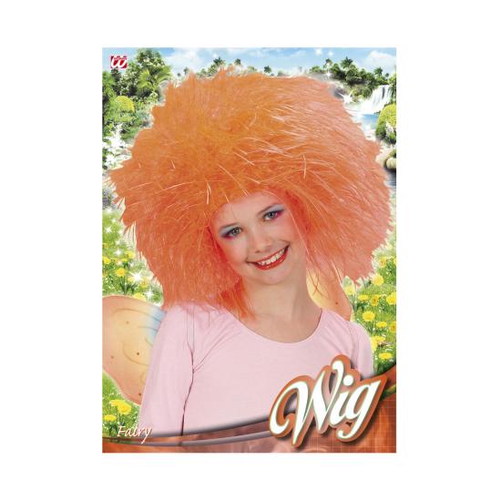Peluca de hada naranja para niña