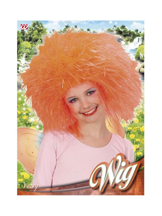 Peluca de hada naranja para niña