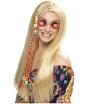 Peluca de hippie rubia