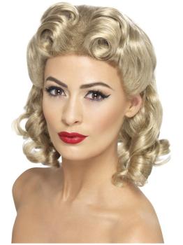 Peluca de novia de los 40