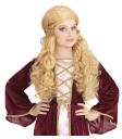 Peluca de princesa rubia para niña
