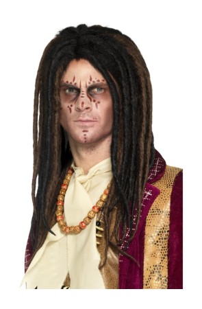Peluca de rastas jamaica para adulto