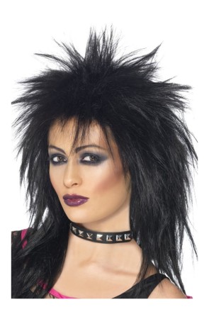 Peluca de rock para mujer
