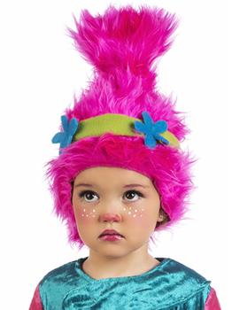 Peluca de troll para niña