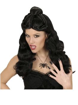Peluca de vampiresa victoriana