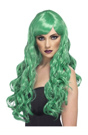 Peluca del deseo verde