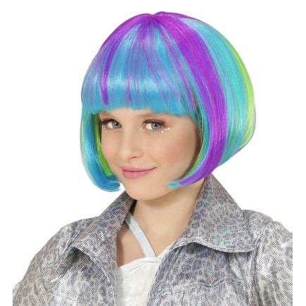 Montaña Peladura estar impresionado Comprar Peluca multicolor media melena para niña > Pelucas para Disfraces >  Pelucas Infantiles para Disfraces | Tienda de disfraces en Madrid,  disfracestuyyo.com