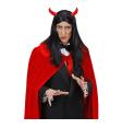 Peluca negra de diablo maligno