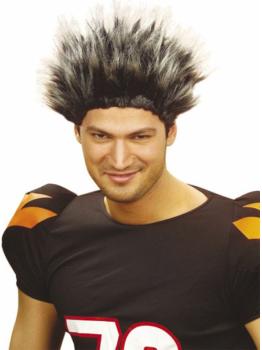 Peluca punky con mechas