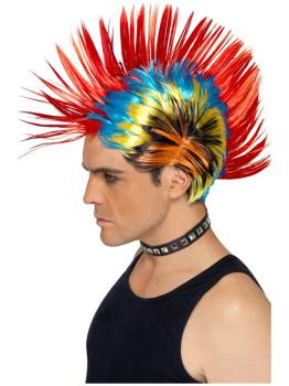Peluca punky multicolor