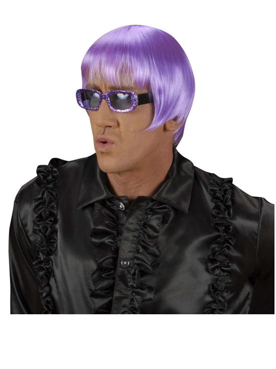Peluca Rave lila