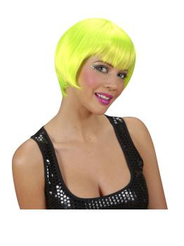 Peluca Rave verde fluorescente