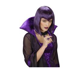 Peluca vampiresa gótica violeta