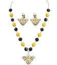 Pendientes y collar de abeja para mujer