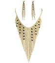Pendientes y collar de diosa egipcia para mujer