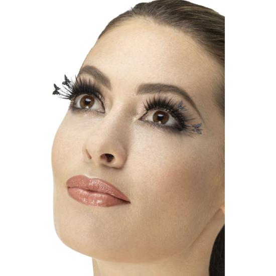 Pestañas negras con mariposas para mujer Pestañas negras con mariposas para mujer