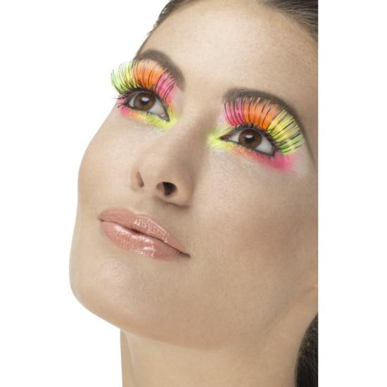 Pestañas neón multicolor para mujer Pestañas neón multicolor para mujer