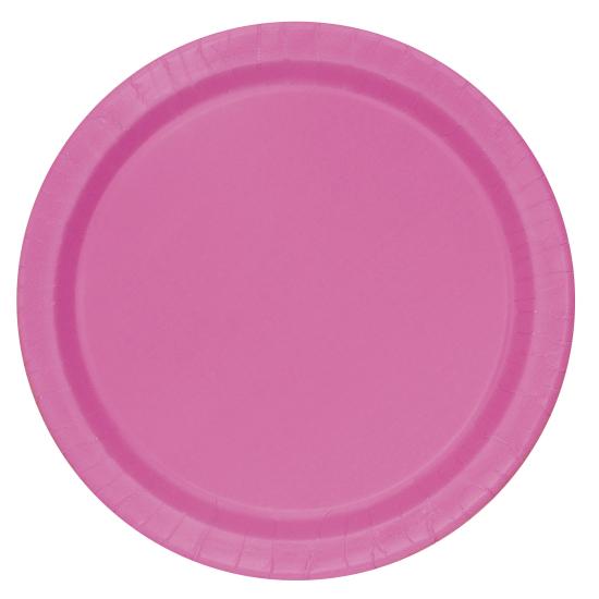 8 platos rojos grandes (23 cm) - Línea Colores Básicos
