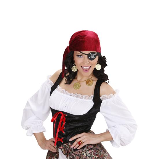 Set de collar y pendientes pirata para mujer