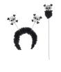 Set de diadema y varita de calavera