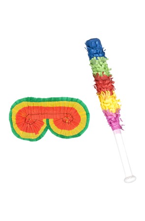 Set de palo y antifaz para piñata