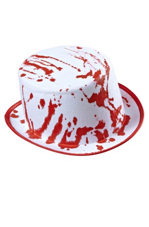 Sombrero blanco ensangrentado