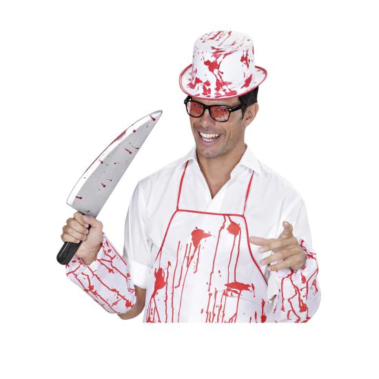 Sombrero blanco ensangrentado