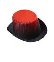 Sombrero de copa ensangrentado