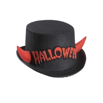 Comprar Sombrero de copa halloween cuernos rojos > Accesorios para Halloween Complementos para Disfraces > ✓Accesorios para la Cabeza Halloween > para Fiestas Temáticas de Disfraces | Tienda de disfraces en Madrid, disfracestuyyo.com
