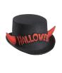Sombrero de copa halloween cuernos rojos