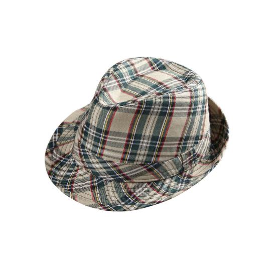 Sombrero de cuadros para adulto