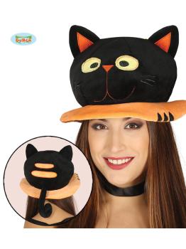 Sombrero de gato negro para adulto