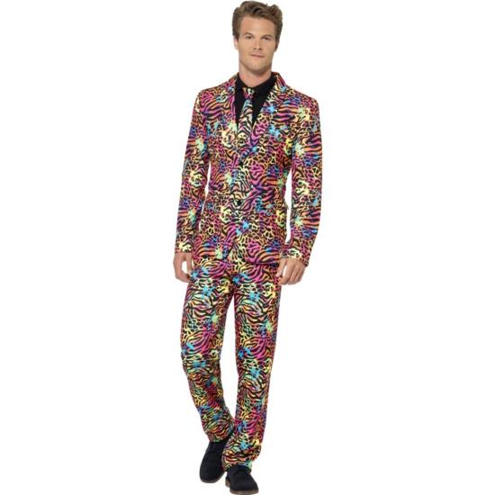 Traje Neon Multi Color para hombre Disfraces para Hombres Trajes Originales Disfraces Originales y Graciosos Hombres Disfraces para Adultos
