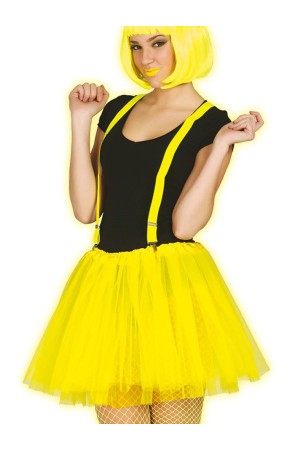 Tutú amarillo neón para mujer