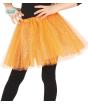 Tutú naranja con brillantina para niña