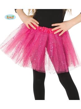 Tutú Rosa con Brillante infantil ^