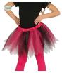 Tutú rosa y negro con brillantina para niña