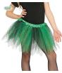 Tutú verde y negro con brillantina para niña