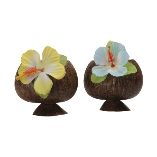 Vaso de coco hawaiano