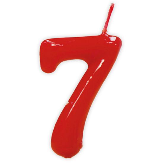Vela de Cumpleaños Clásica Número 7 Vela de Cumpleaños Clásica Número 7