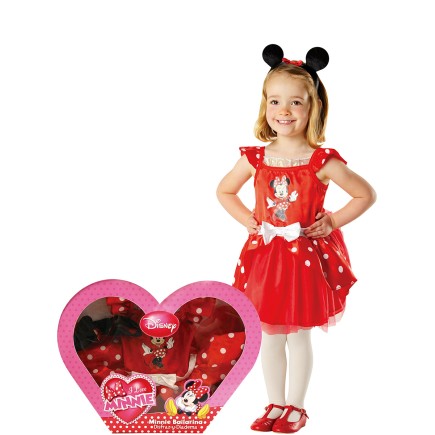 Vestido de Minnie Mouse para niña en caja
