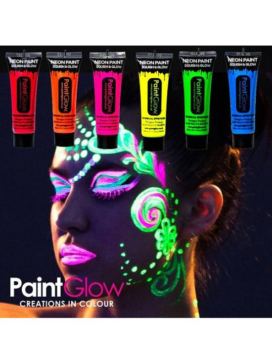 Maquillaje Facial & Cuerpo Fluorescente Oscuridad Invisible